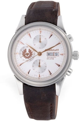 Belstaff Mens BLF1004AA Vintage Collection White DIal Chronograph Watch